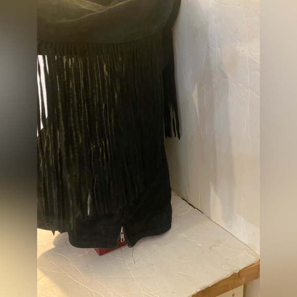 Harley Davidson Ladies Fringed Suede Leather Jacket - Picture 8 of 8